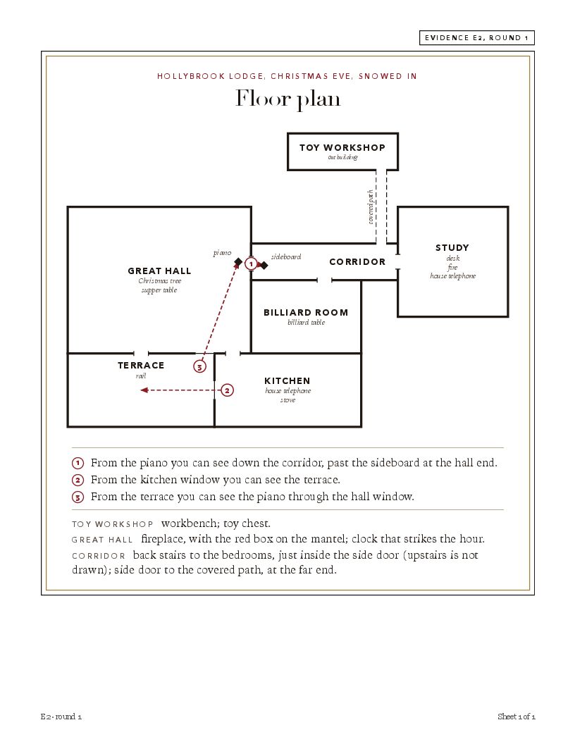 From the first envelope: Floor plan