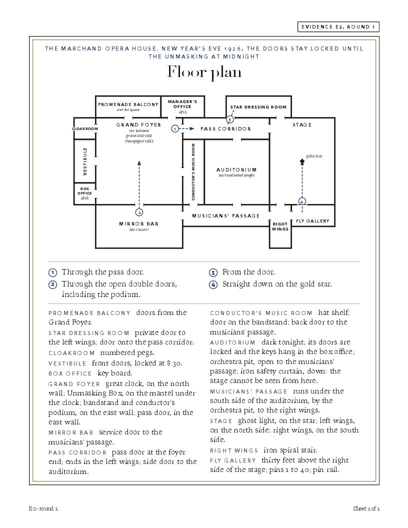 From the first envelope: Floor plan