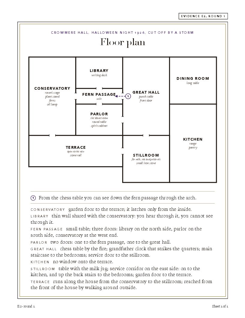 From the first envelope: Floor plan